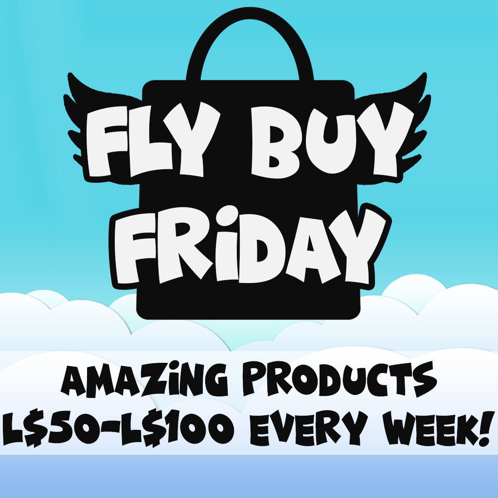 Amazing Friday. Fly buy logo. Friday starts. Its time to Fly. Product ls